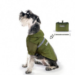 Dog Raincoat Waterproof Lightweight Rain Hooded Poncho Pet Supplies For Outdoor Walking
