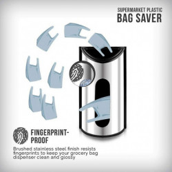 Sac en plastique d’épicerie de cuisine et distributeur de sacs en plastique - Protecteur de sac mural facile