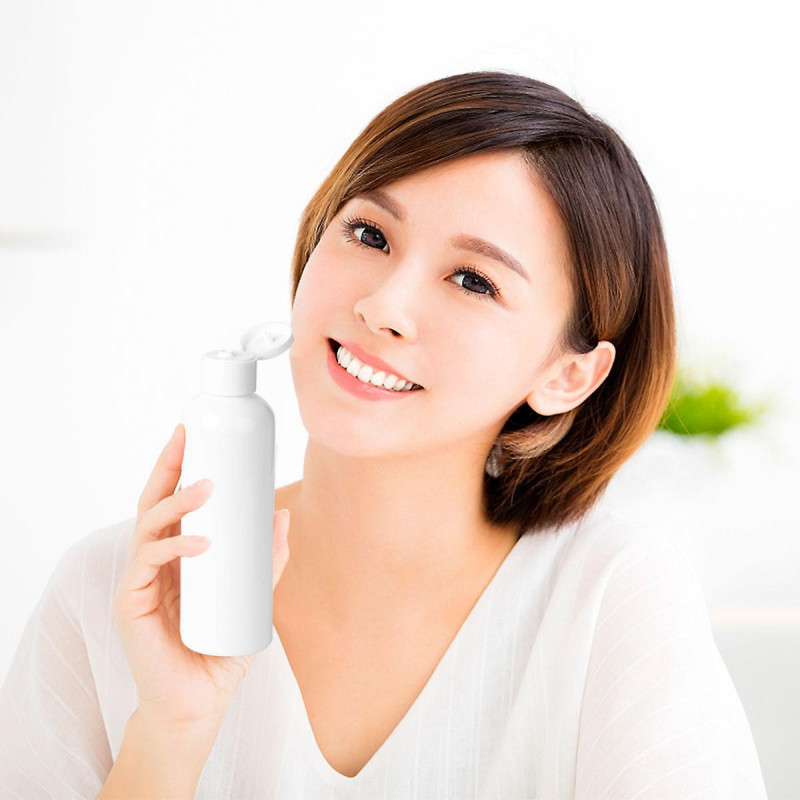 5pcs Sub Empty Bottle Simple Plastic Storage Bottles Holders for Cosmetics (200ml)