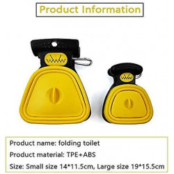 Foldable Portable Pet Pooper Scooper With Bag Dispenser And Bags, Poop Scoop Set,green