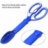 LINJOU Pet poop tongs scissors,blue