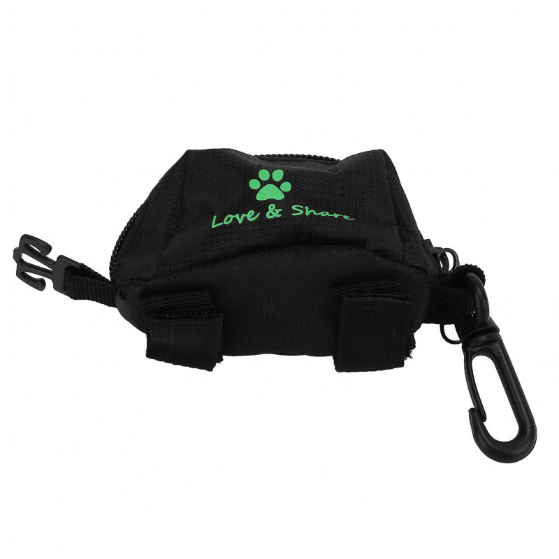 Pet Poop Bag Dispenser Hands Free Clip with Alloy Bracket for Dog Leash