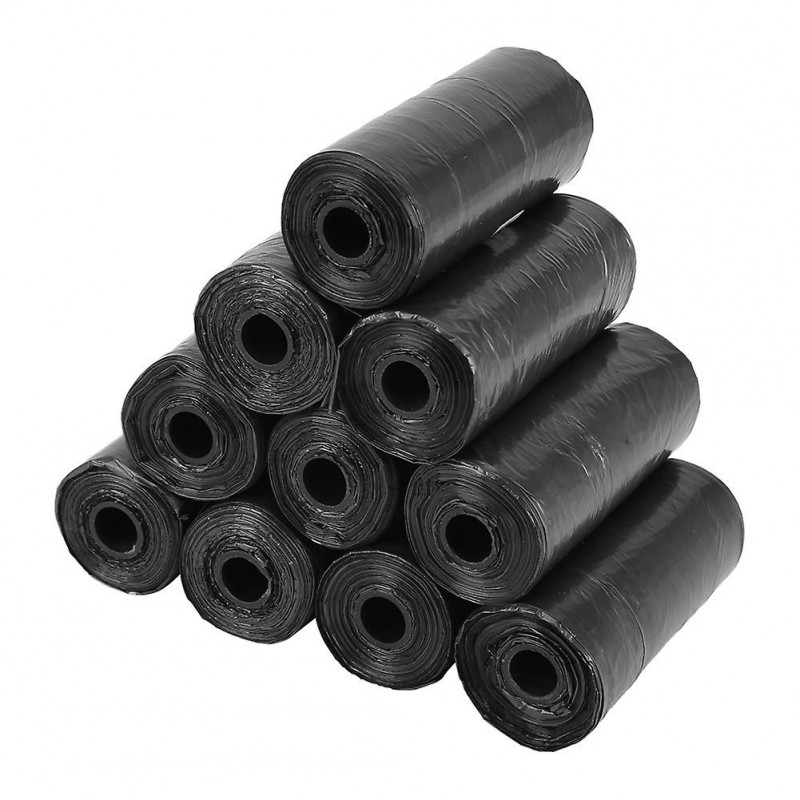 Sacs à déchets de chien en plastique pour animaux de compagnie 10 rouleaux 150 pcs nettoyage durable des ordures [...]