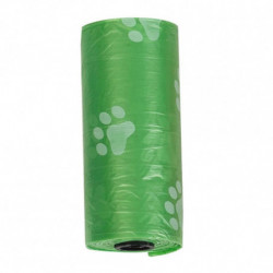 ZHOUBA 5 Rolls Paw Print Dog Poop Cat Waste Shit Bags Outdoor Home Clean Garbage Pouch