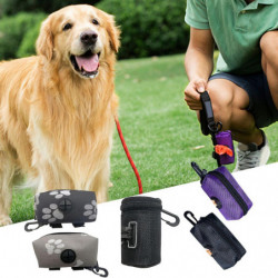 Waste Bag Dispenser Zipper Closure Compact Size Waterproof Large Capacity Hook Design Carry Easily O