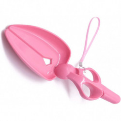 Portable Pet Pickup Clip Scissor Shape Pet Waste Picker For Cleaning Dogs Cats Poo Waste,pink