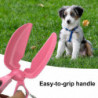 Portable Pet Pickup Clip Scissor Shape Pet Waste Picker For Cleaning Dogs Cats Poo Waste,pink