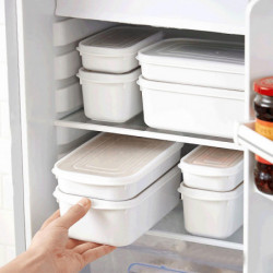 Household Refrigerator Fruit Grain Lunch Food Plastic Storage Box Case Dispenser