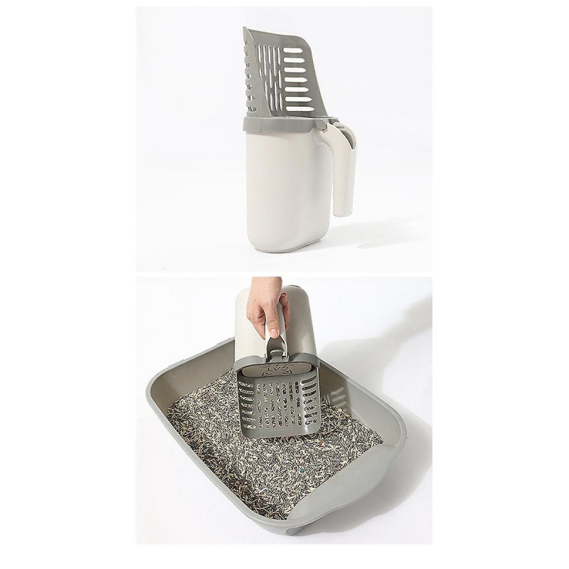 Chats Pelle à litière Porte-cuillère Intégré Détachable Profond Chats Pelle À Litière Chaton Bac À Litière [...]