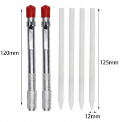 3 Soapstone Round Holders With 6 Refills For Welding Tools And Welders Markers Removable Markings O