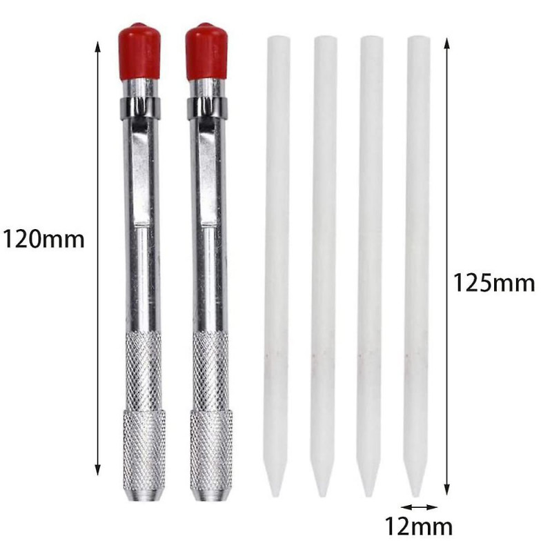 3 Soapstone Round Holders With 6 Refills For Welding Tools And Welders Markers Removable Markings O