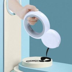 Pet Tow Cord Nylon Harness Led Night Light And Trash Bag Retractable Safety Roller Collar Dog Accessories