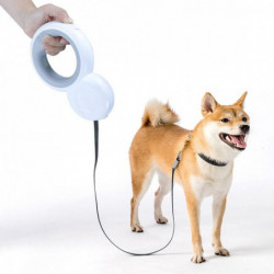 Pet Tow Cord Nylon Harness Led Night Light And Trash Bag Retractable Safety Roller Collar Dog Accessories