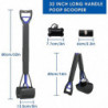 32" Pooper Scooper for Large Small Dogs Cats Pooper Scoopers with Long Handle Durable Foldable Pick Up Shovel [...]