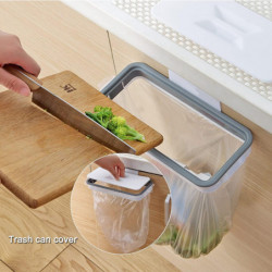 Hanging Garbage Bag Holder with Lid Portable Garbage Hanging Kitchen Garbage Container Hanging for Kitchen Cabinet [...]