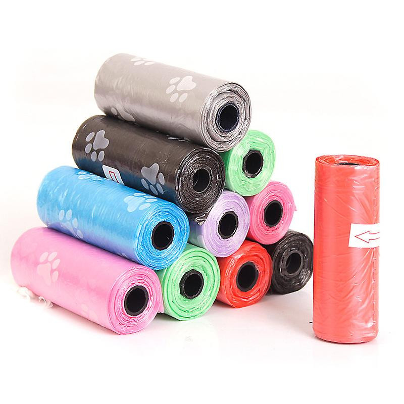 12/24 rouleaux sacs à crottes de chien en plastique sac à ordures étanche sac à déchets pour animaux de compagnie [...]