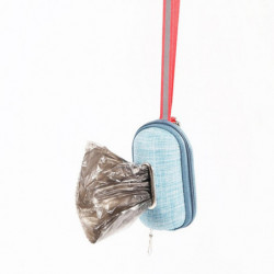 2PCS Portable Pet Dog Poop Bag Dispenser Pick Up Bags Holder with Rope Cleaning Waste Garbage Box,