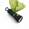 Dog Poop Bag Dispenser with LED Flashlight Cleaning Waste Garbage Box Carrier