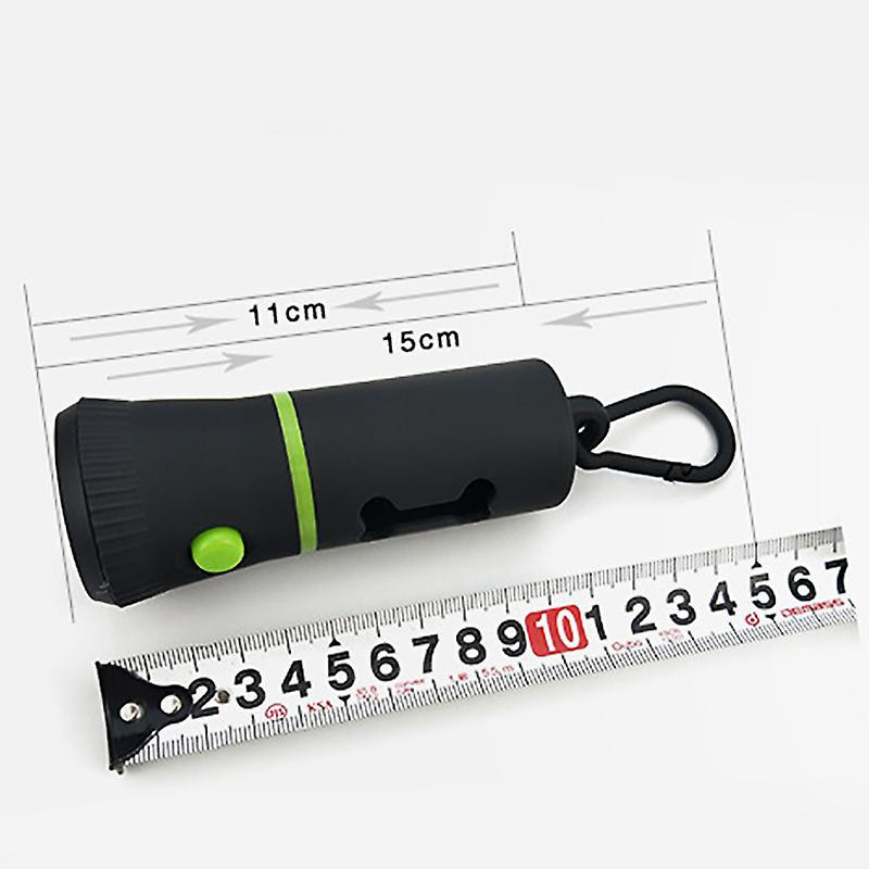 Dog Poop Bag Dispenser with LED Flashlight Cleaning Waste Garbage Box Carrier
