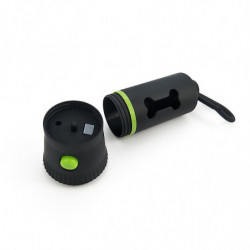 Dog Poop Bag Dispenser with LED Flashlight Cleaning Waste Garbage Box Carrier