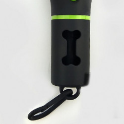Dog Poop Bag Dispenser with LED Flashlight Cleaning Waste Garbage Box Carrier