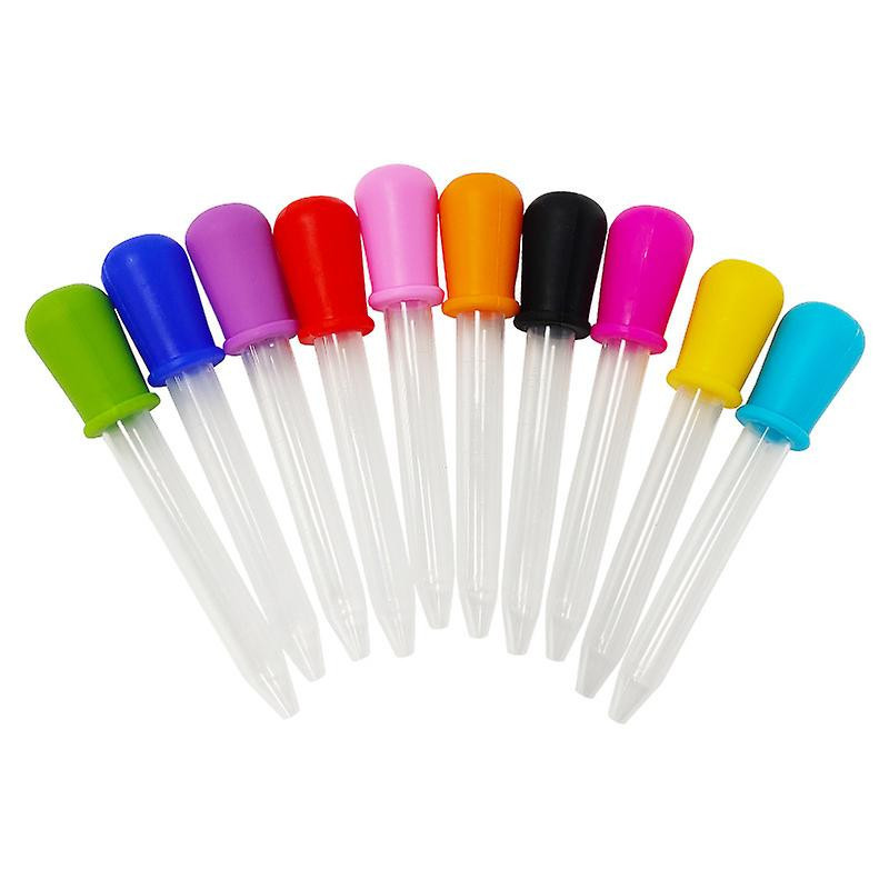 10pcs Random Color Pet Medicine Dispenser, Pet Milk Feeder Dropper Design for
