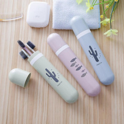 Toothbrush Boxes Holder Eco-Friendly Plastic Portable Dustproof Toothbrush