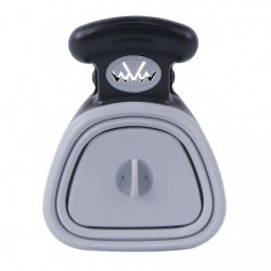 Gray (S 14+11.5cm) Poop Catcher and Poop Bags Out Portable Folding Toilet Dog