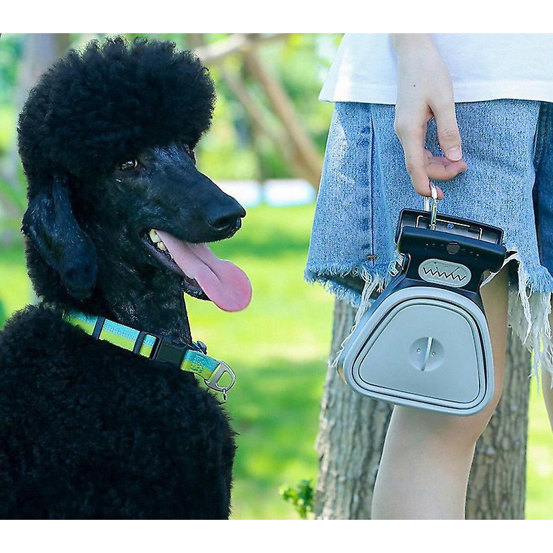 Gray (S 14+11.5cm) Poop Catcher and Poop Bags Out Portable Folding Toilet Dog
