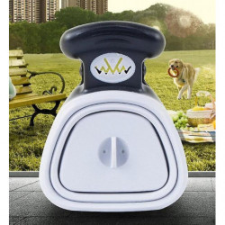 Gray (S 14+11.5cm) Poop Catcher and Poop Bags Out Portable Folding Toilet Dog