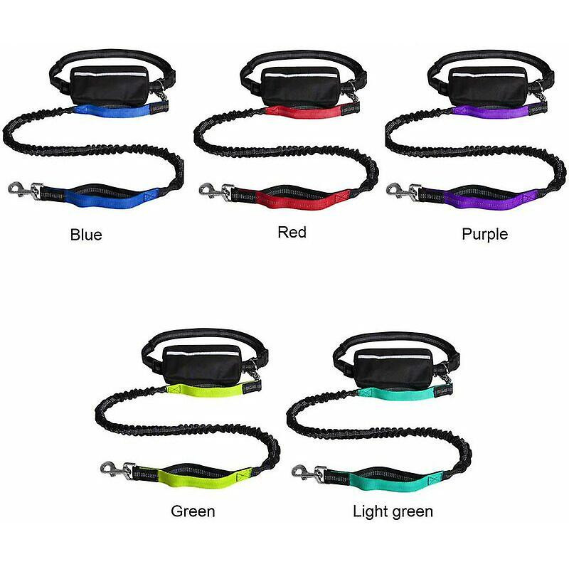 Multifunctional Reflective Nylon Pet Night Leash Dog Waist Bag