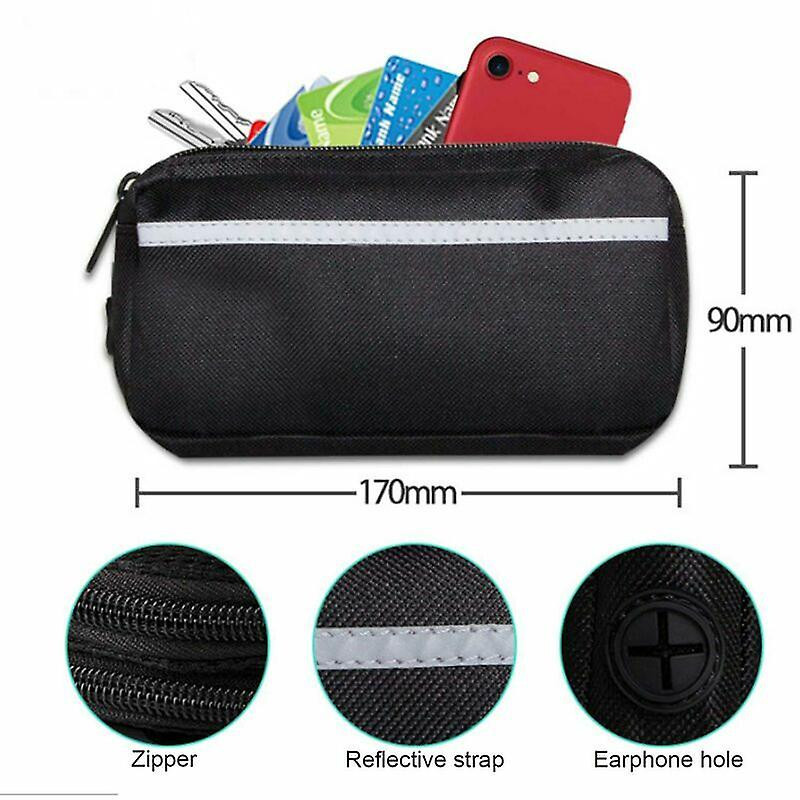Multifunctional Reflective Nylon Pet Night Leash Dog Waist Bag