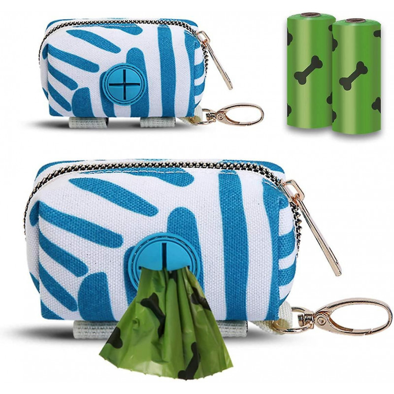 Dog Poop Bag Holder, Pet Garbage Bag Dispenser Holder Leash Attachment, 600d