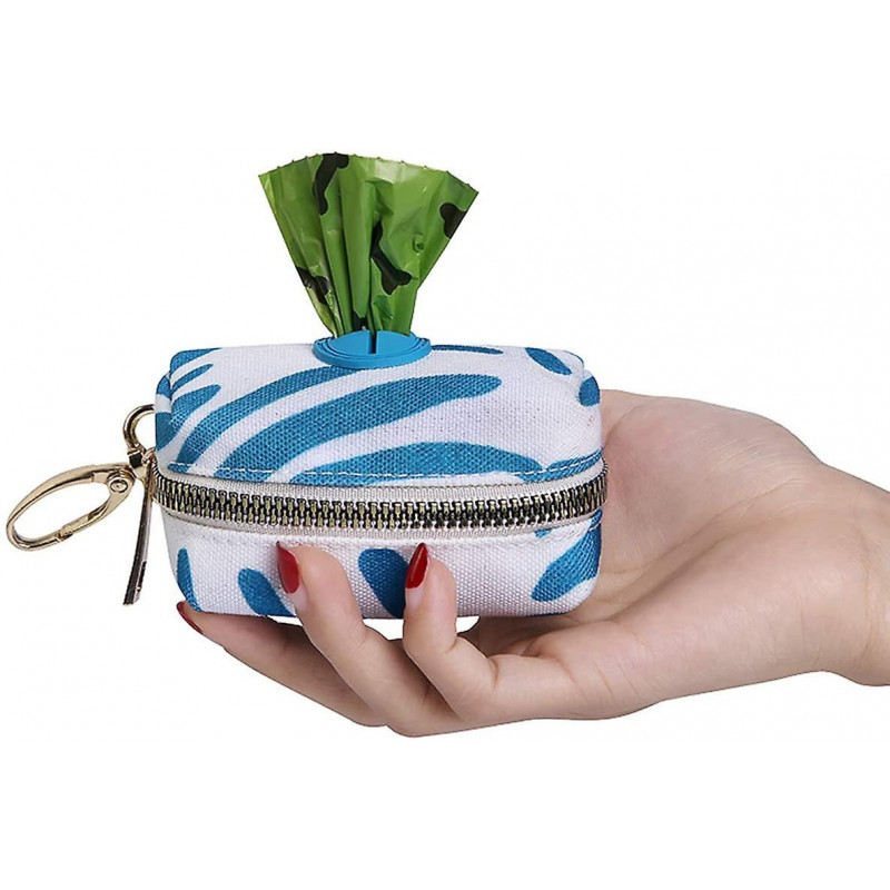 Dog Poop Bag Holder, Pet Garbage Bag Dispenser Holder Leash Attachment, 600d