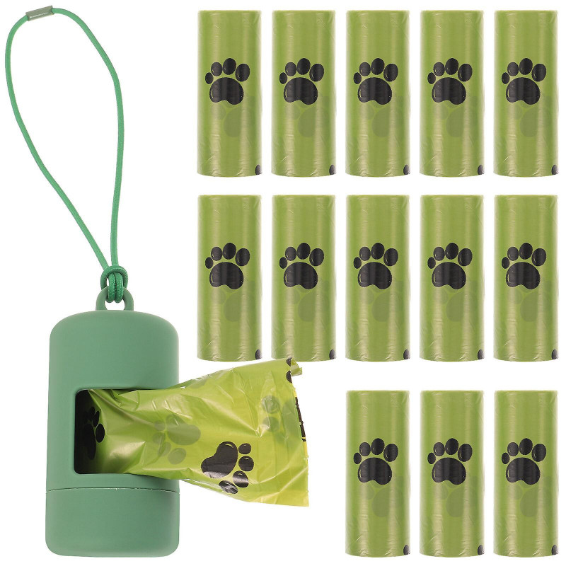 1 Set of Dog Poop Bags With Dispenser Outdoors Pet Poop Collection Bags Biodegradable Poop Bags