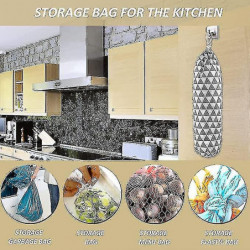 Wabjtam Plastic Bag Holder-2 Pack Wall Mounted Grocery Bag Holder Dispenser Trash Organizer For Kitchen Shopping
