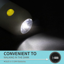 Dog Poop Bag Dispenser Built-in Led Flashlight 2pcs Poop Bag Holder With Ca