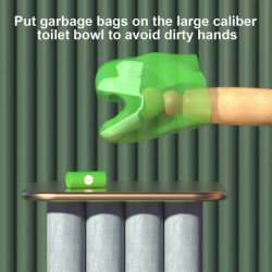 Portable Pet Pooper Scooper Dog Waste Scoop Sanitary Pickup Remover pour le nettoyage extérieur Puppy Cat