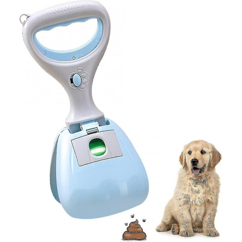 Pelle à crottes de chien portable, clip de caca de chien, pelle et sac de caca de chien, pelle à crottes de chien [...]