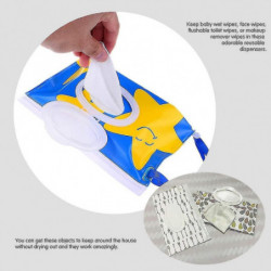 Portable Wet Wipe Pouch Dispenser, Reusable Baby Diaper Disposal Bags, Refillable Personal Travel Clutch Dispenser [...]