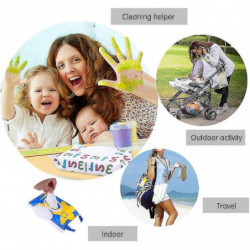 Portable Wet Wipe Pouch Dispenser, Reusable Baby Diaper Disposal Bags, Refillable Personal Travel Clutch Dispenser [...]