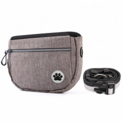1 pochette de dressage de chien 1 ceinture grise