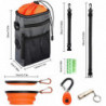 Dog Reflective Pouch Canine Feces Kit avec porte-sac Doggie Clicker Whistle