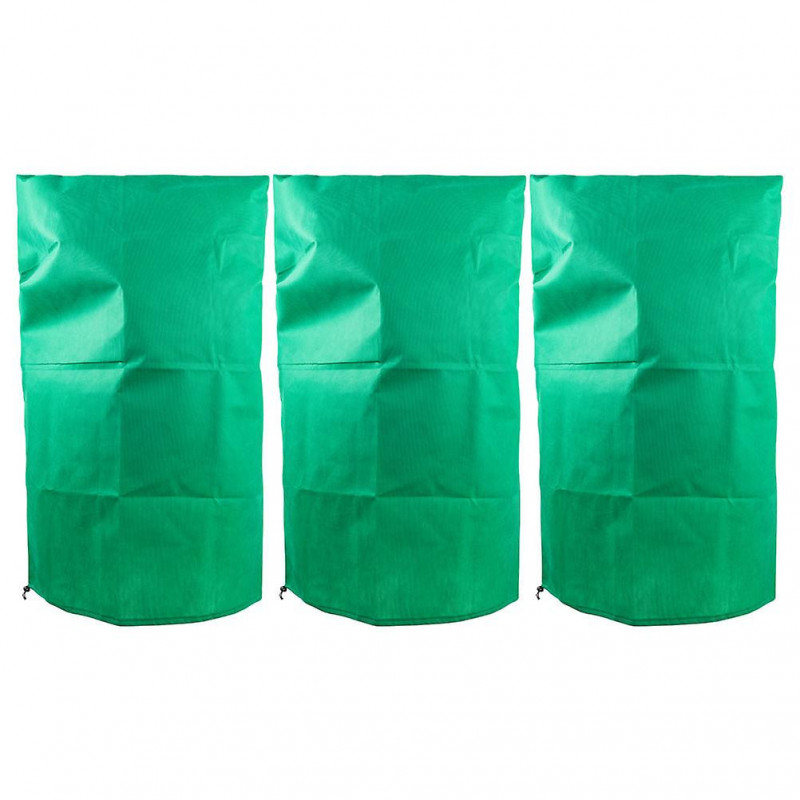 3pcs Green Anti-freeze Bags Plants Against Cold Bags Tree Nursery Covers