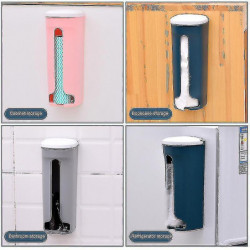 Plastic Bag Dispenser Wall Mounted Grocery Garbage Trash Bags Organizer Storage