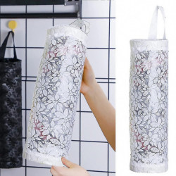 Porte-sac en plastique Rangement suspendu Sac d’épicerie Porte-sacs poubelles Organisateur