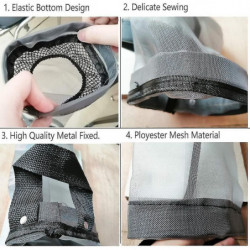 Plastic Bag Holder 2 Packs Mesh Hanging Storage Dispensers Garbage Bags