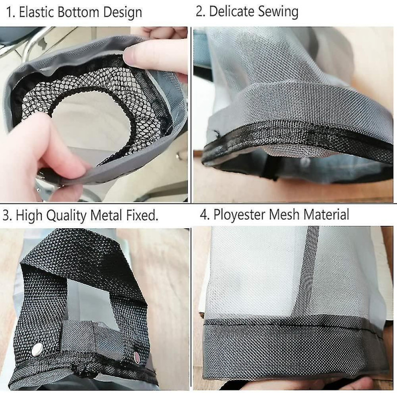 Plastic Bag Holder 2 Packs Mesh Hanging Storage Dispensers Garbage Bags