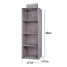 3 Shelves Hanging Closet Organizer With 1 Underwear/socks Drawer Divider Space Saver Foldable Cloth