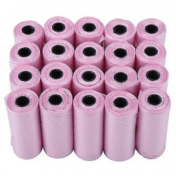 20 rouleaux rose chien caca sac poubelle sacs à ordures pour chat animaux domestiques doggie sac de collecte de déchets